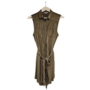 American Eagle Green Silk Dress